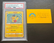 Load image into Gallery viewer, Special Delivery Pikachu SWSH074 Pokemon Center Canada Black Star Promo PSA 9
