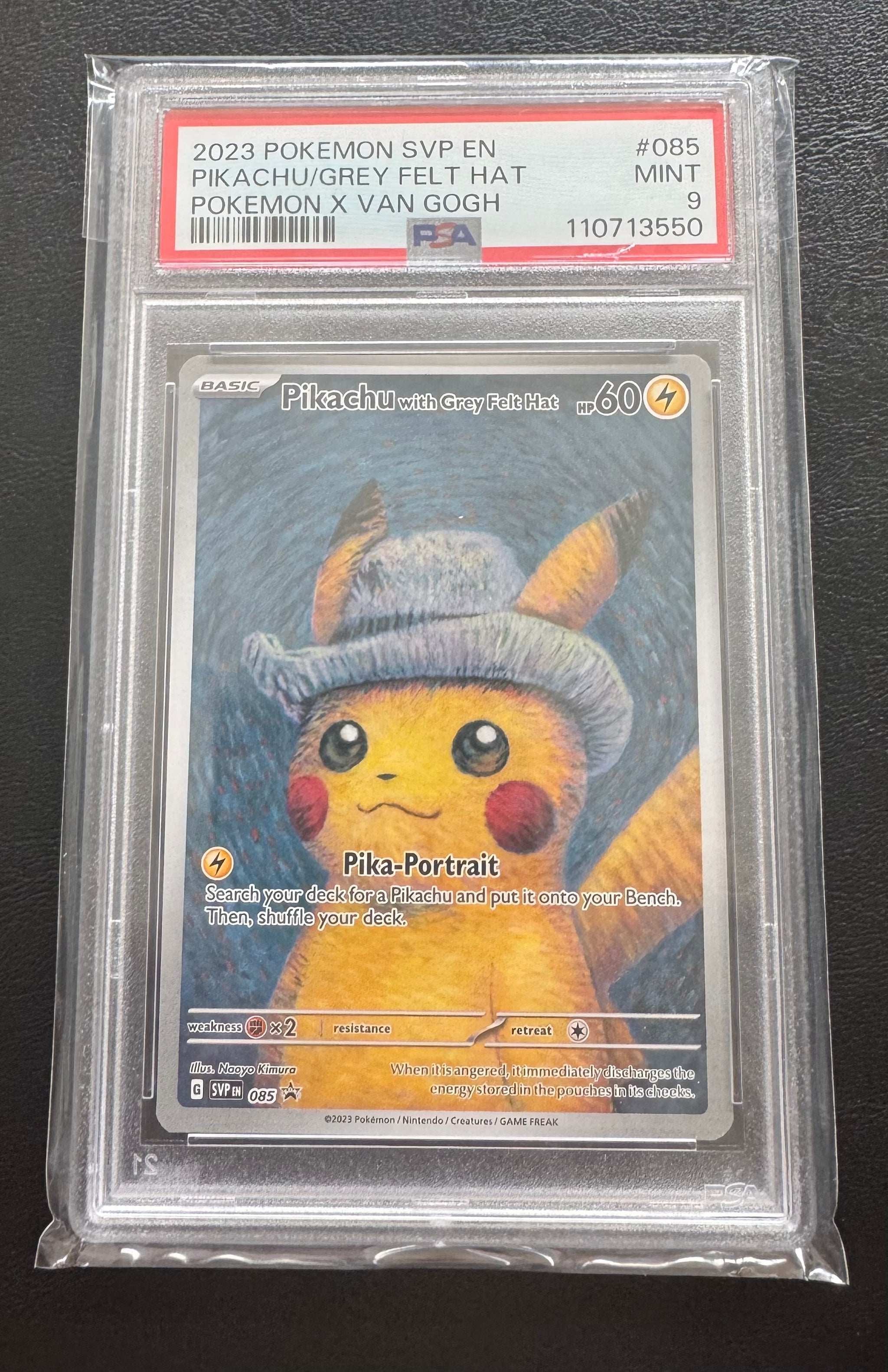 Pikachu with Grey Felt Hat 085 Sv: Scarlet & Violet Promo Card PSA
