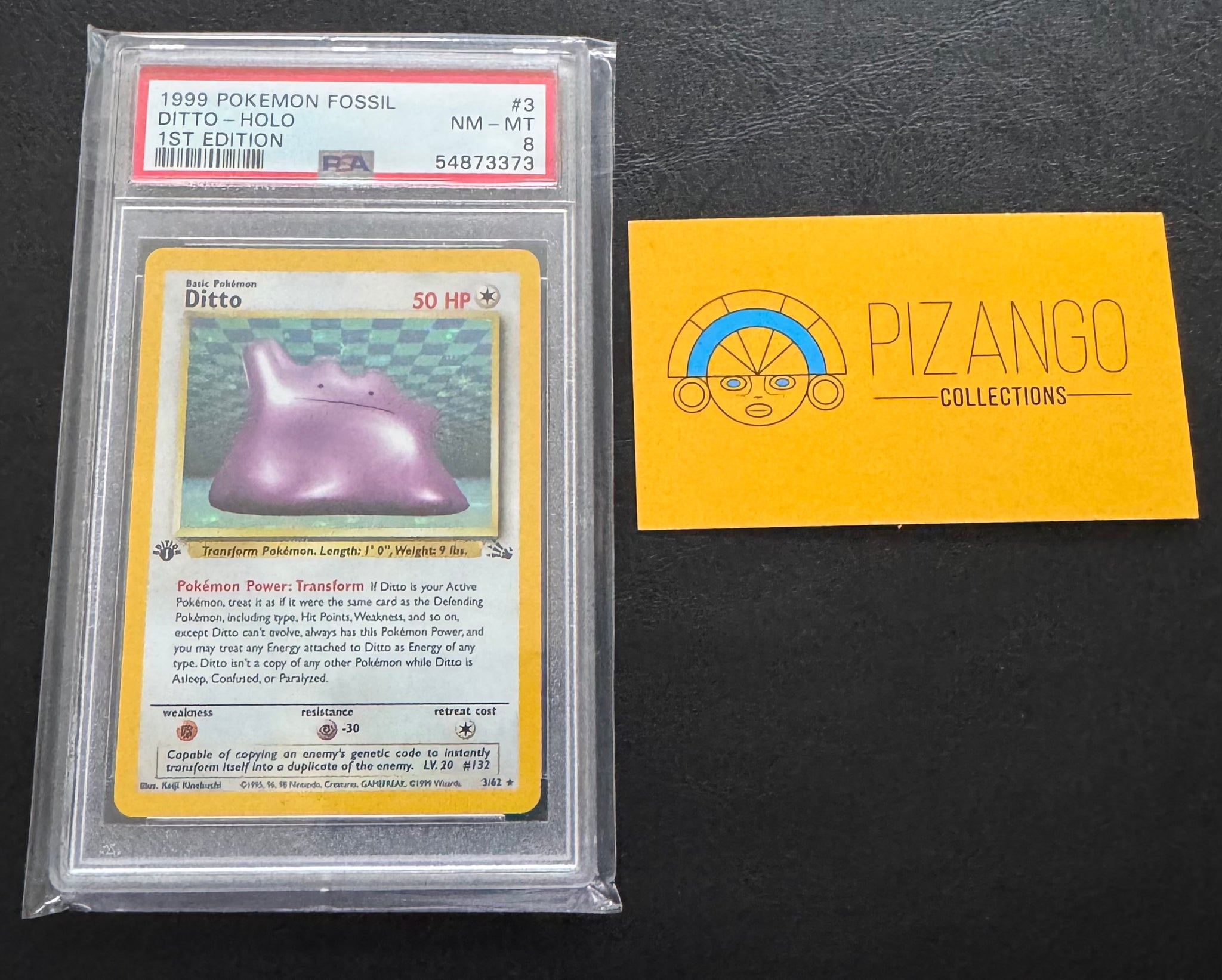 Ditto 3/62 Fossil Holo 1st Edition Pokemon PSA 8 – Pizango