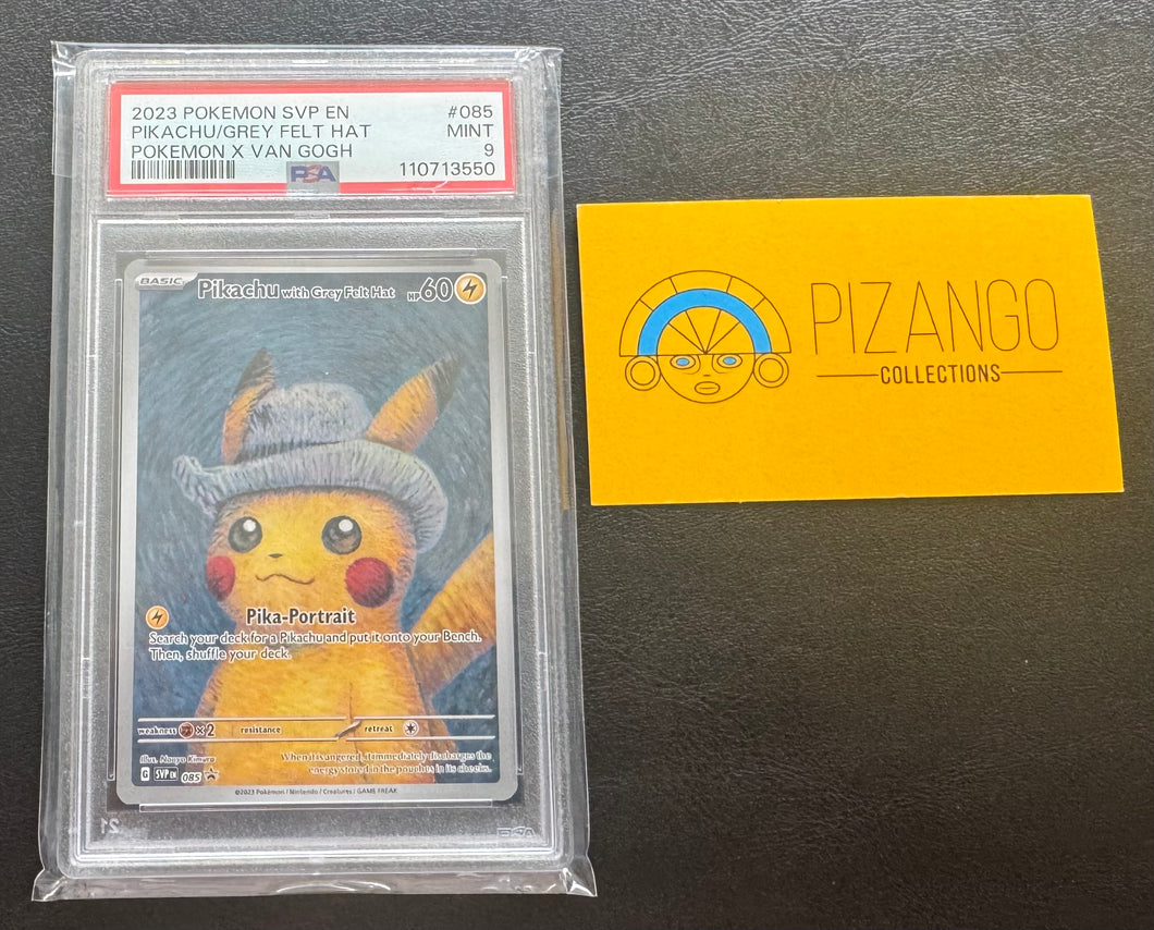 Pikachu with Grey Felt Hat 085 Sv: Scarlet & Violet Promo Card PSA 9