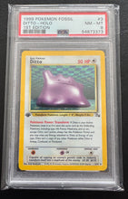 Load image into Gallery viewer, Ditto 3/62 Fossil Holo 1st Edition Pokemon PSA 8
