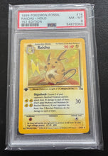 Load image into Gallery viewer, Raichu 14/62 1st Edition Fossil Holo PSA 8

