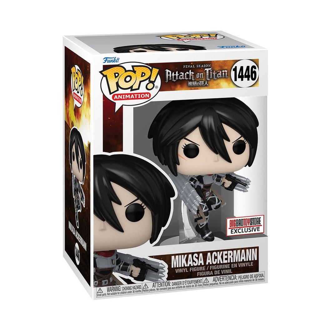 Attack on Titan Mikasa Ackerman (Final Season) Metallic Funko Pop! Vinyl Figure #1446 - BBTS Exclusive