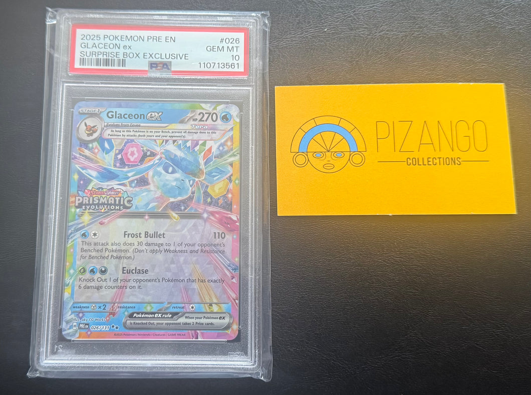 Glaceon EX 026/131 Surprise Box Promo PSA 10