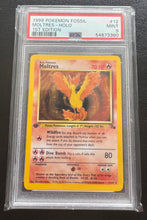 Load image into Gallery viewer, Moltres 12/62 Fossil Holo 1st Edition PSA 9
