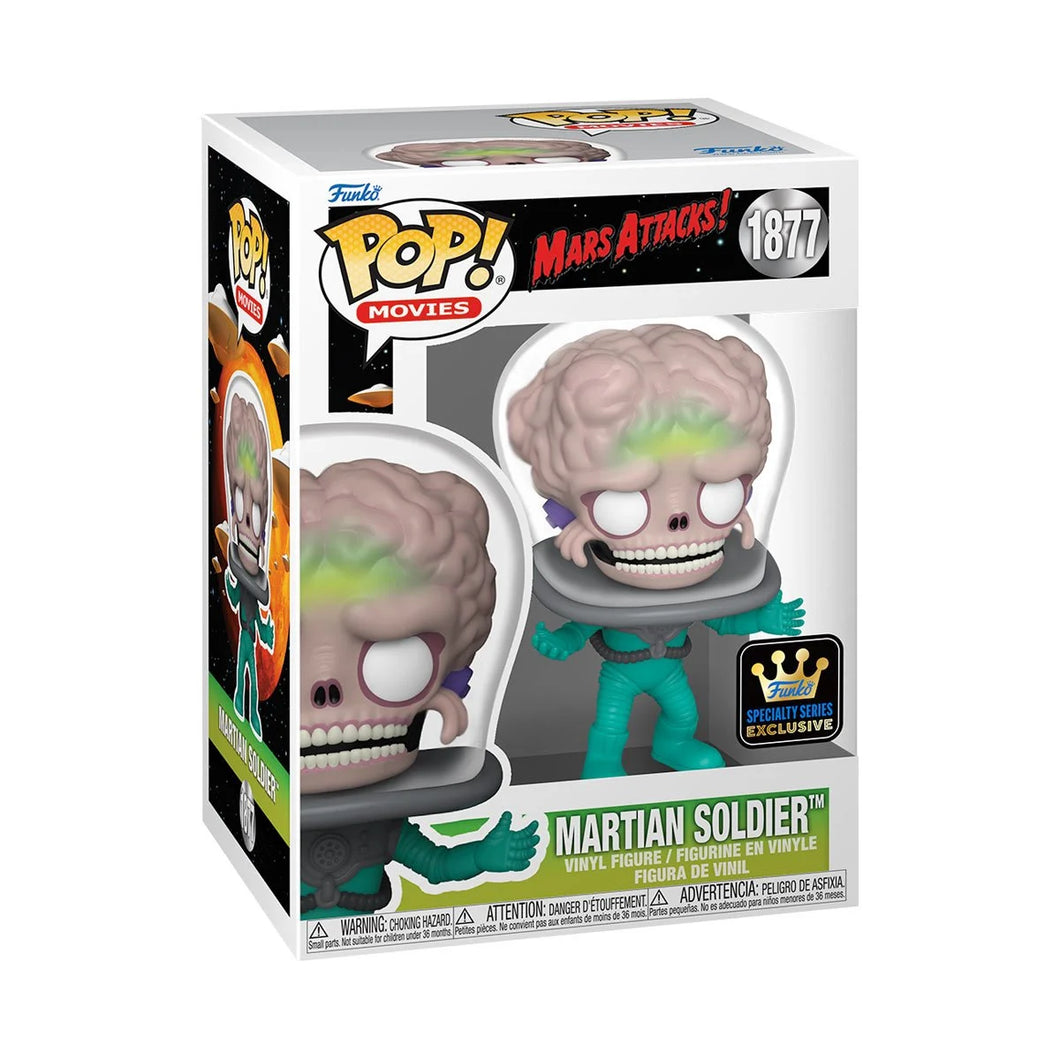 Mars Attacks Martian Soldier Funko Pop! Vinyl Figure #1877 - Specialty Series COMMON